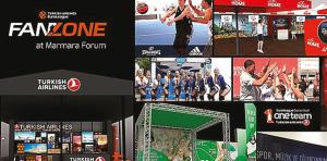 Euroleague Final Four Fan Zone Marmara Forum'da kuruldu.